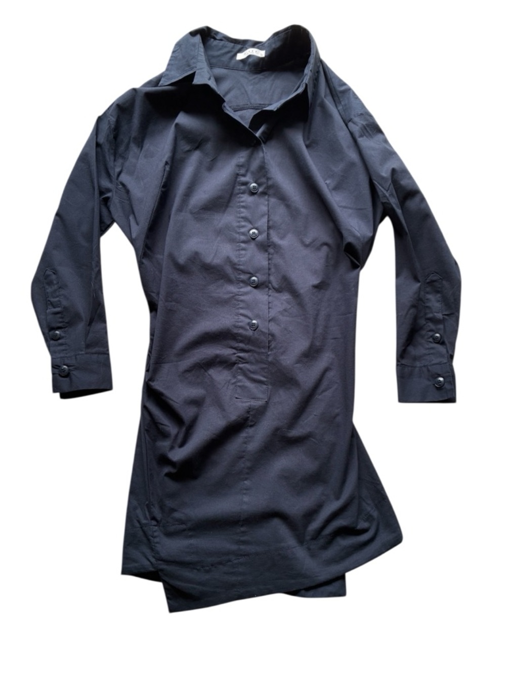PINKY Women's Navy Blue Button Front Shirt Dress Size Small